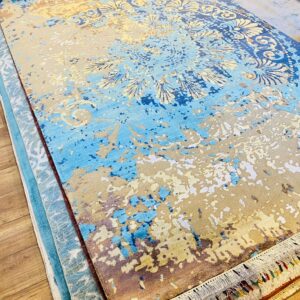 Celestial Azure Medallion Rug