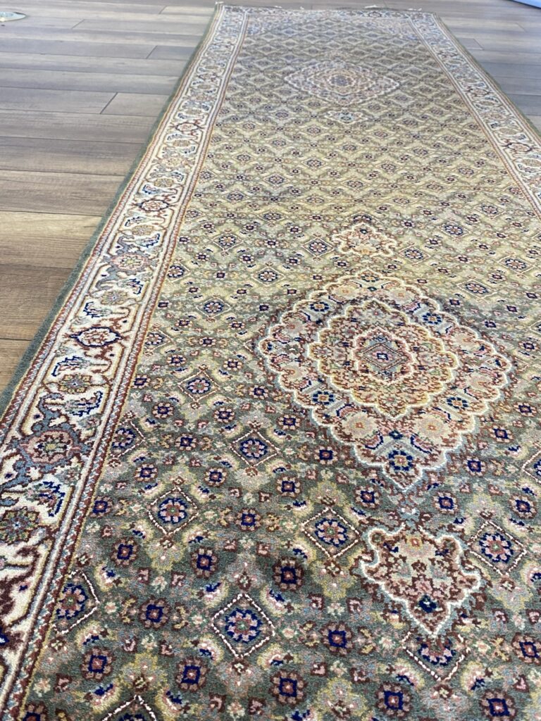 Heritage Sage & Rose Floral Medallion Hallway Runner