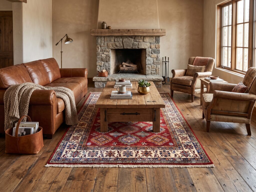 Afghan Kazak Rug Mockup