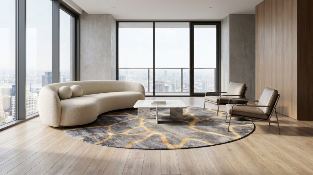 Classic Royal Medallion Rug Mockup