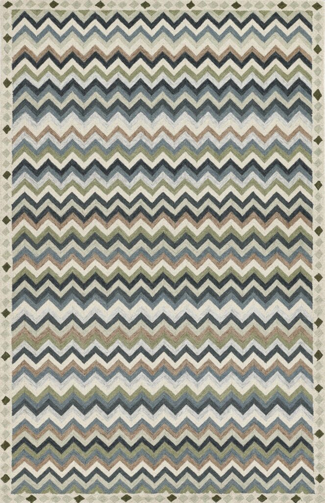 Erin Gates Abbott Zigzag Stripe Blue Area Rug