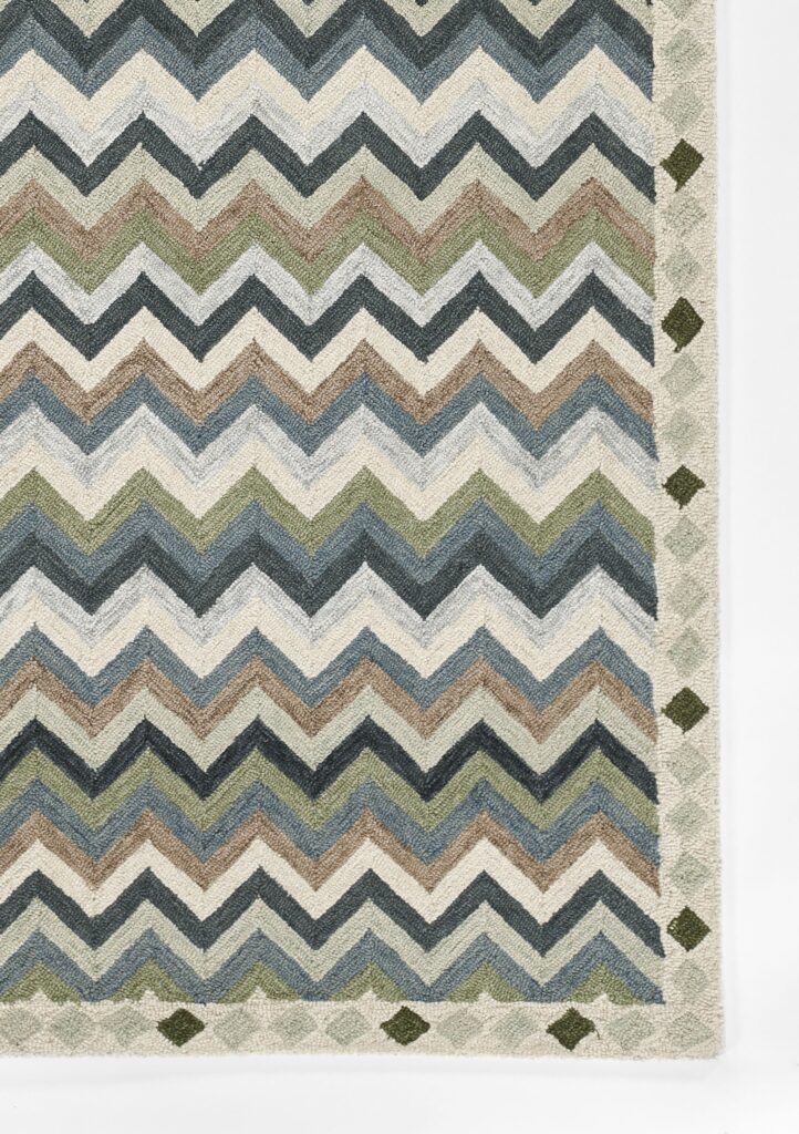 Erin Gates Abbott Zigzag Stripe Blue Area Rug Mockup