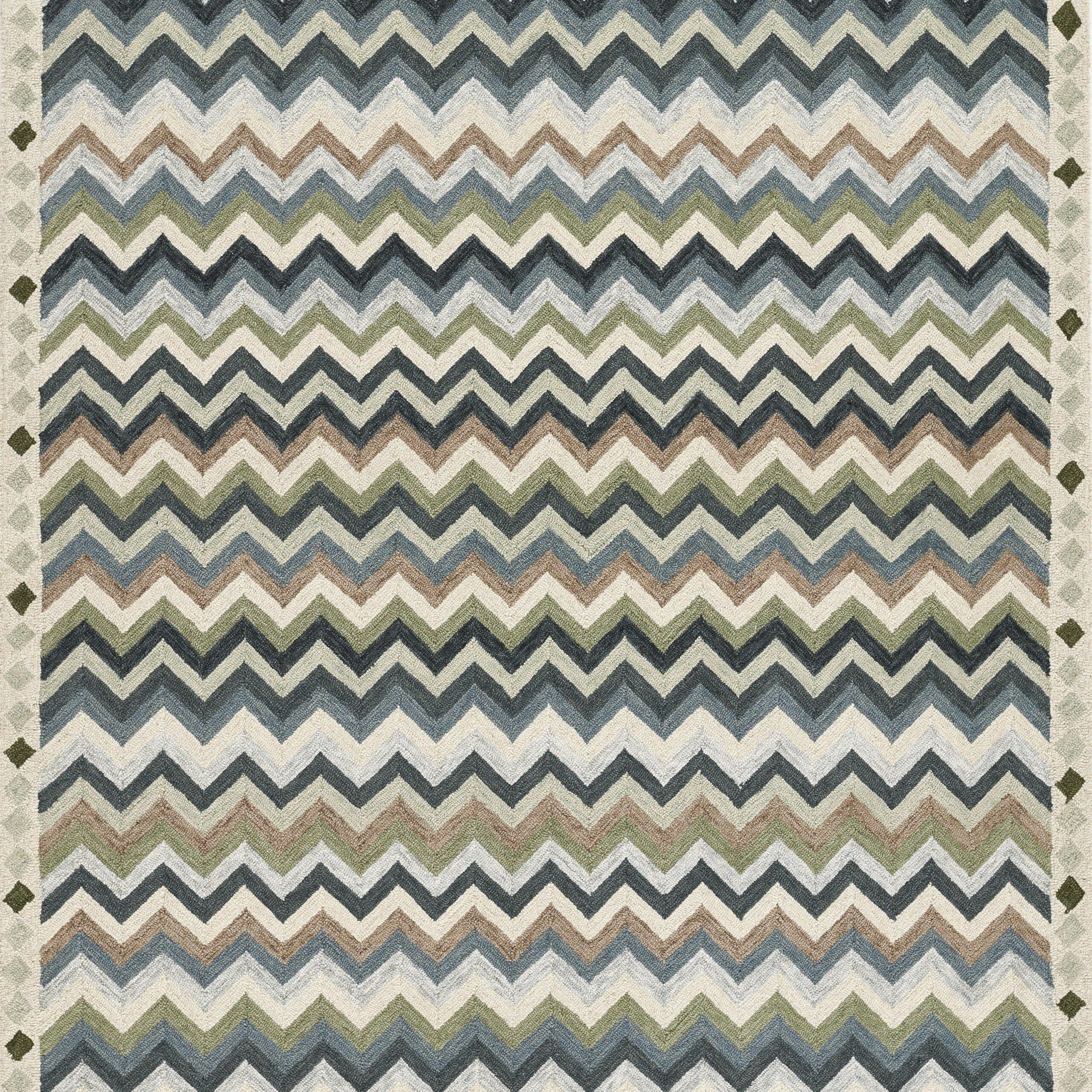 Erin Gates Abbott Zigzag Stripe Blue Area Rug - Image 8