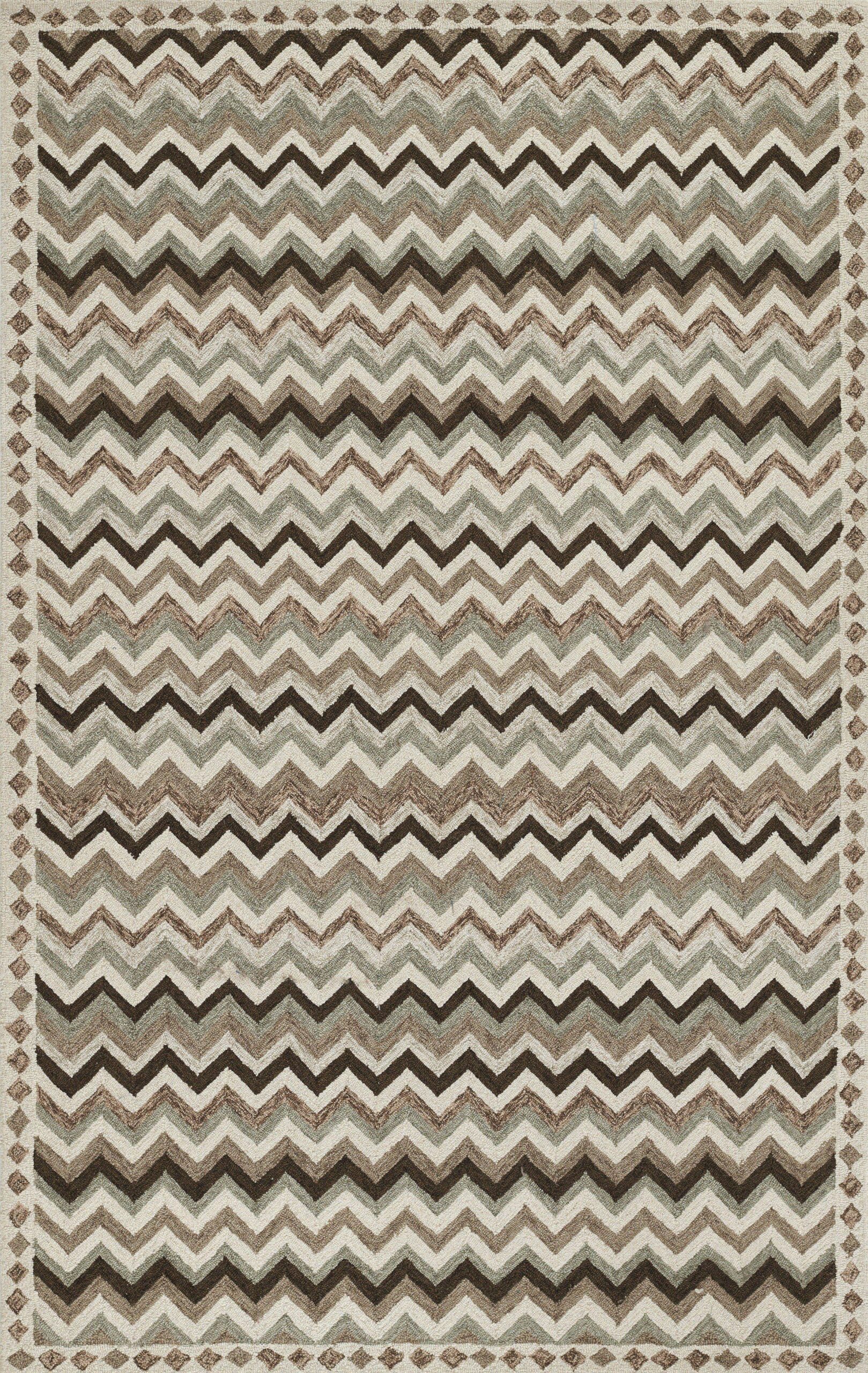 Erin Gates Abbott Zigzag Stripe Neutral Area Rug