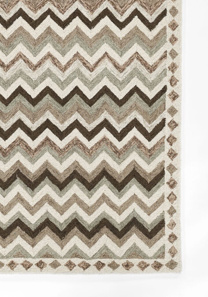 Erin Gates Abbott Zigzag Stripe Neutral Area Rug Mockup