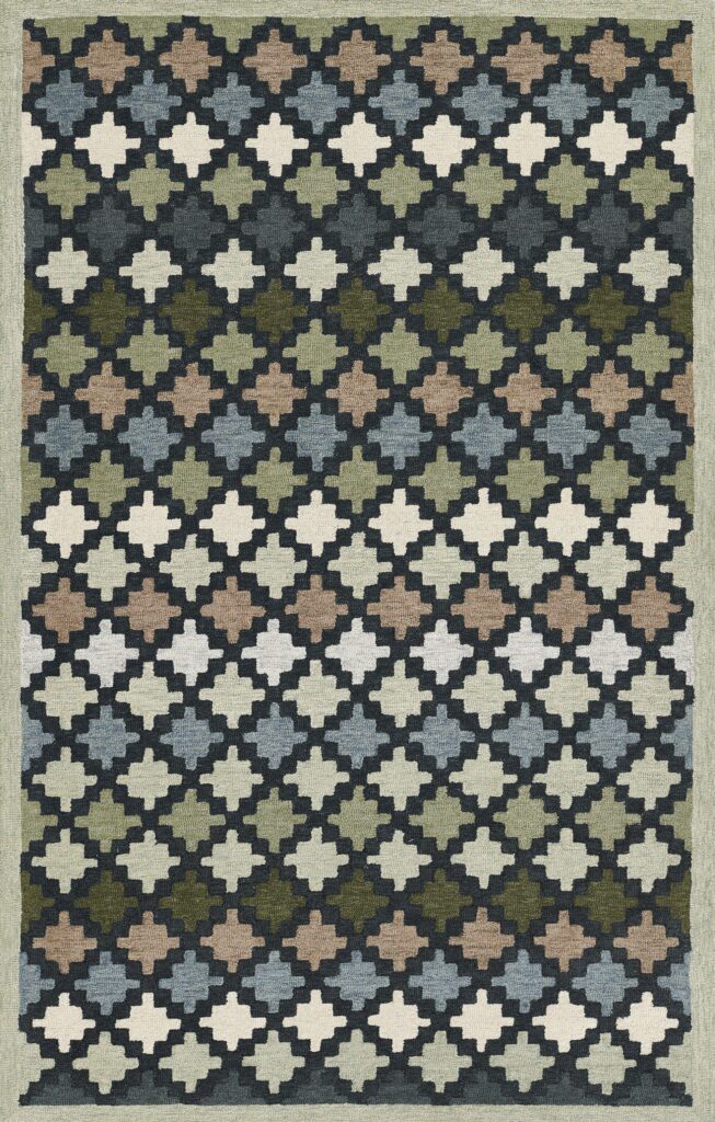 Erin Gates Abbott Diamond Trellis Blue Area Rug
