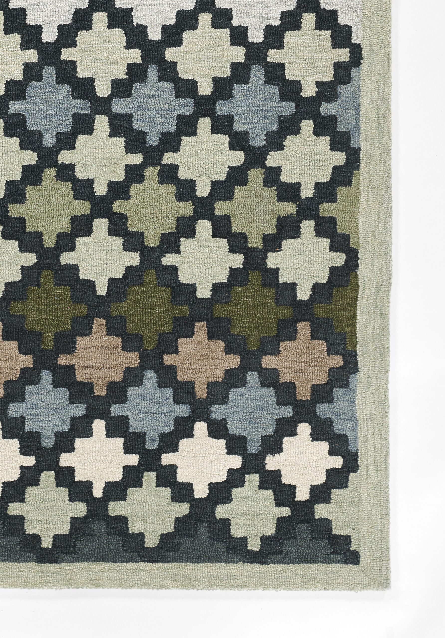 Erin Gates Abbott Diamond Trellis Blue Area Rug - Image 2