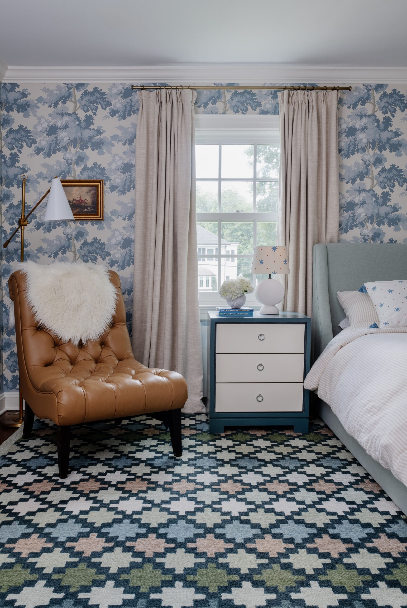 Erin Gates Abbott Diamond Trellis Blue Area Rug - Image 11