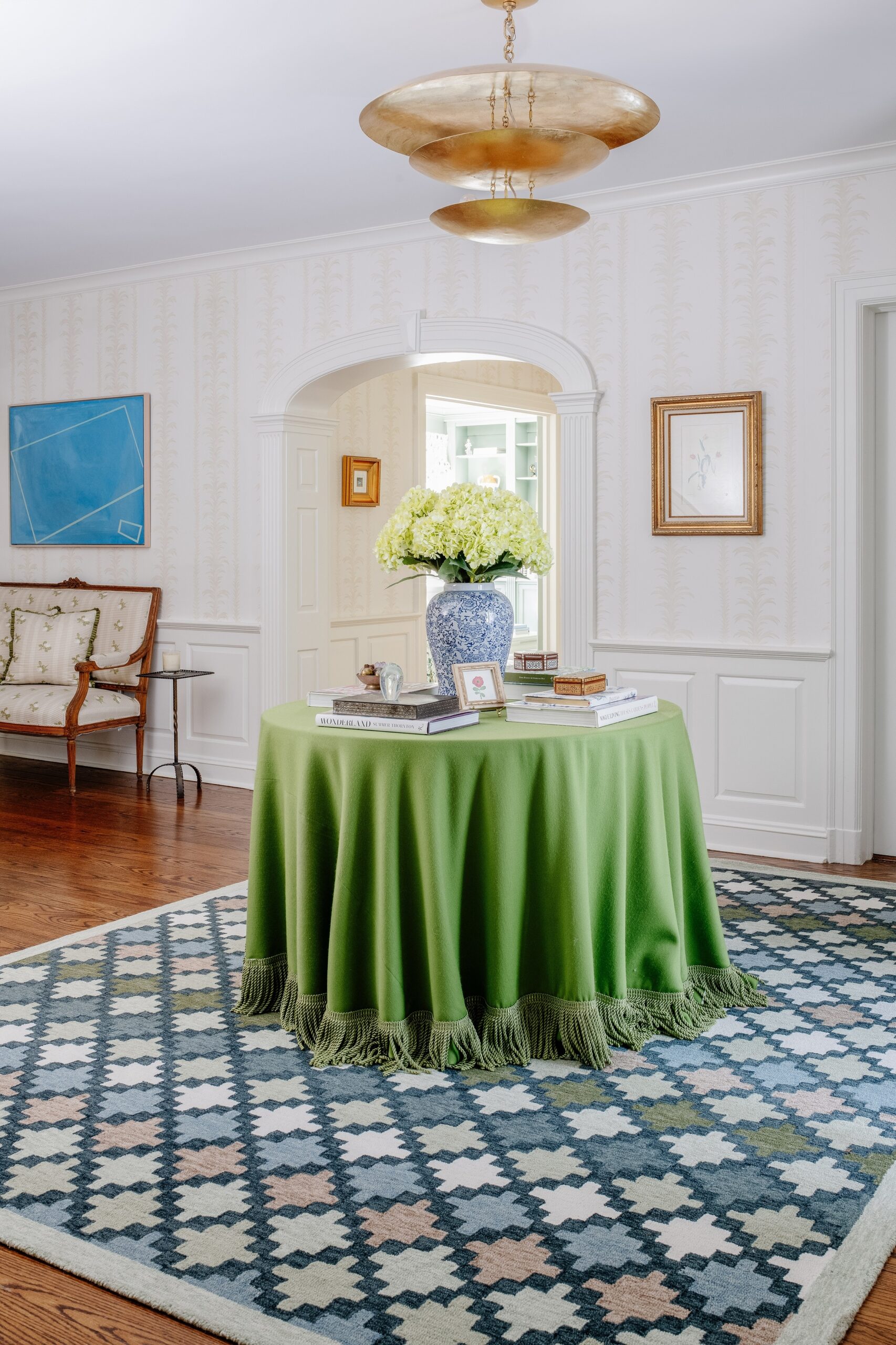 Erin Gates Abbott Diamond Trellis Blue Area Rug - Image 10