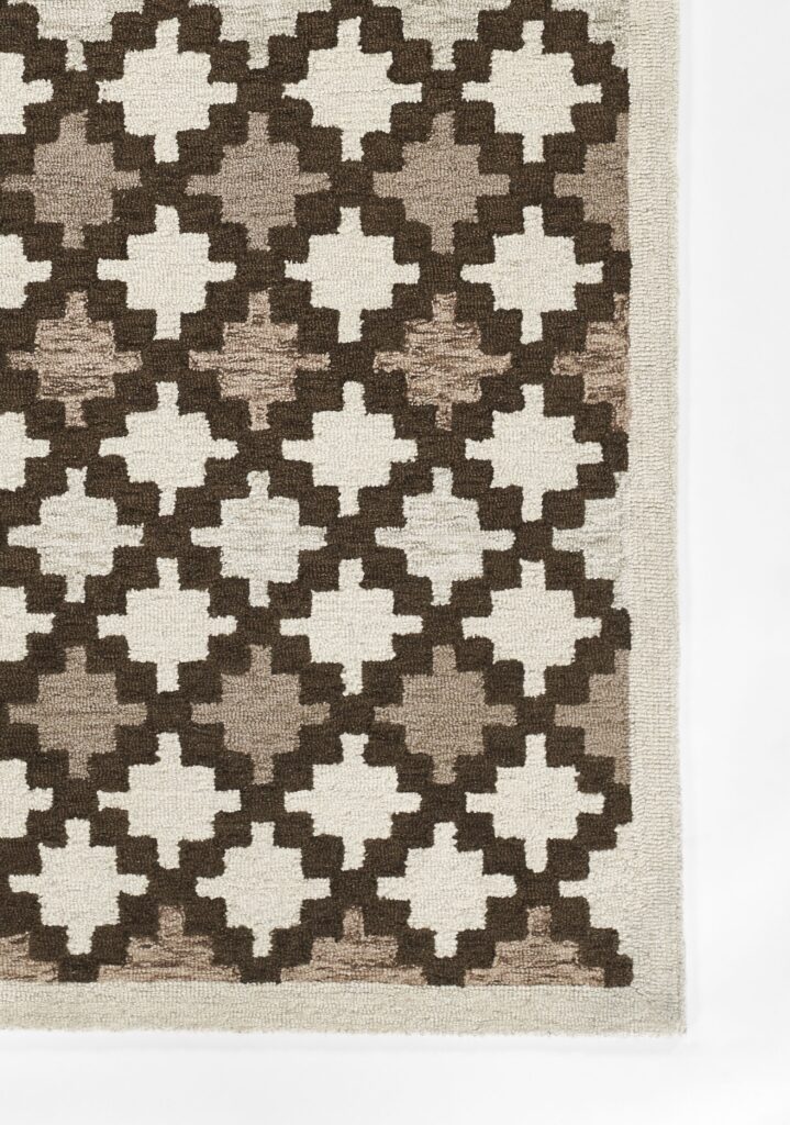 Erin Gates Abbott Diamond Trellis Neutral Area Rug Mockup