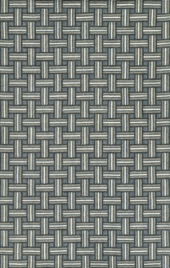 Erin Gates Abbott Basketweave Blue Area Rug