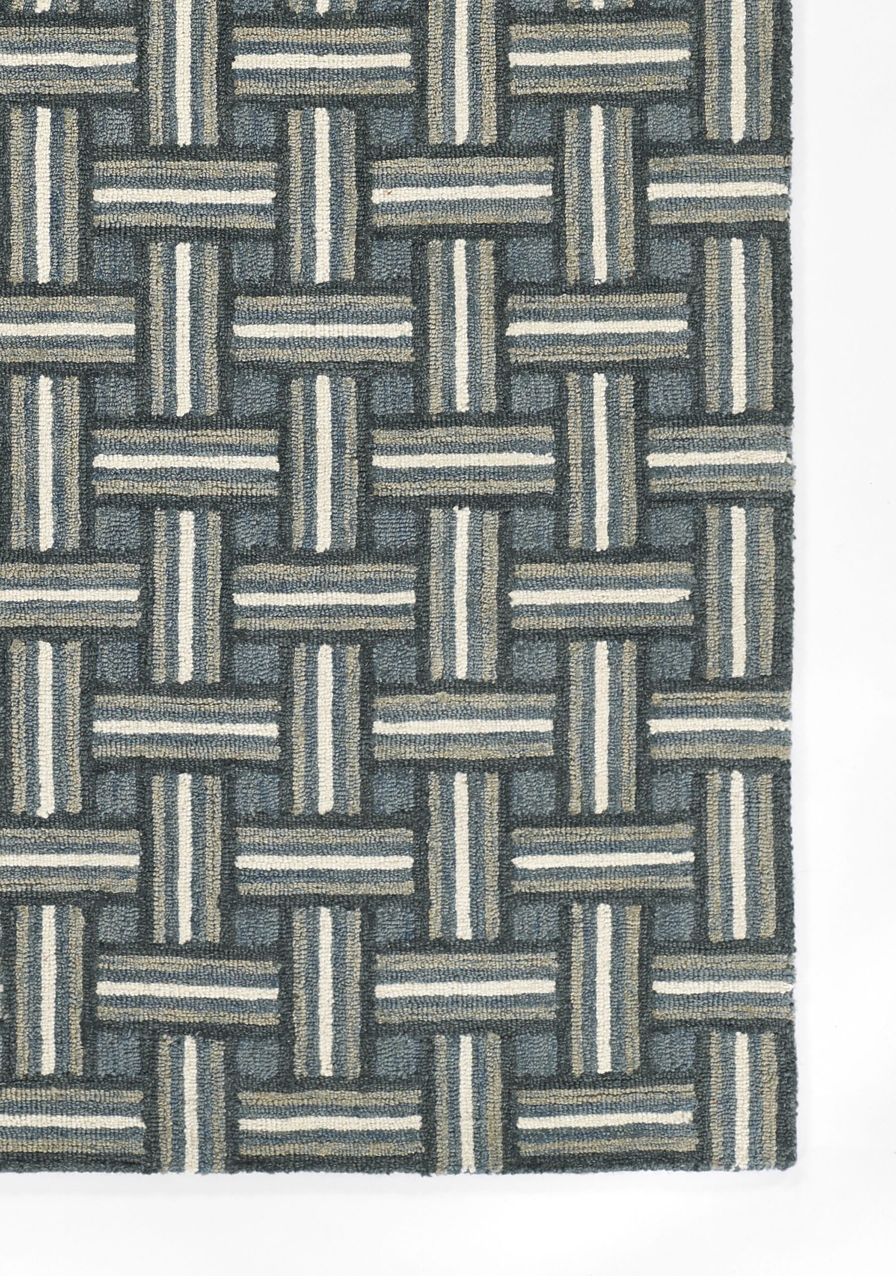 Erin Gates Abbott Basketweave Blue Area Rug - Image 2