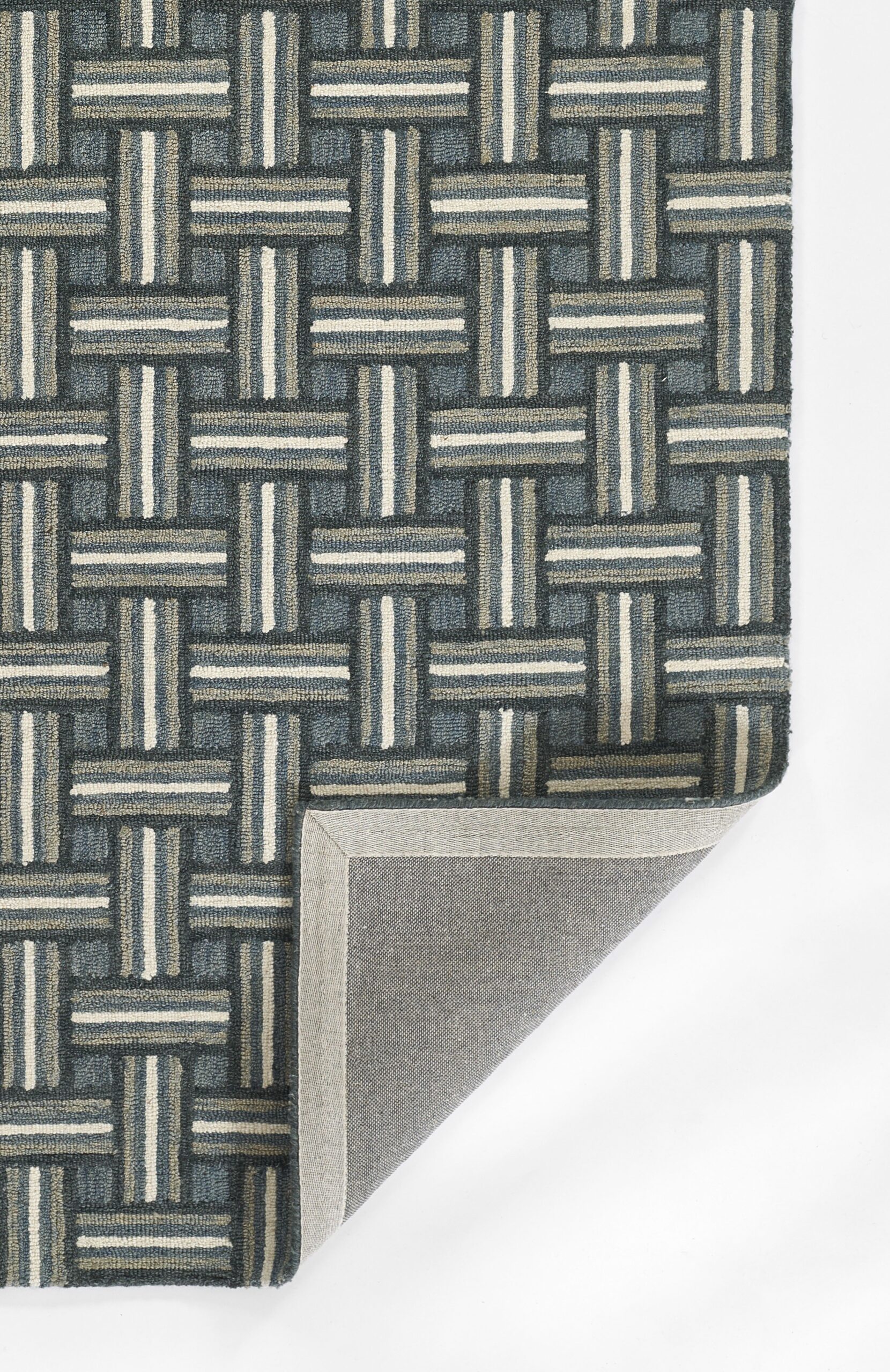Erin Gates Abbott Basketweave Blue Area Rug - Image 3