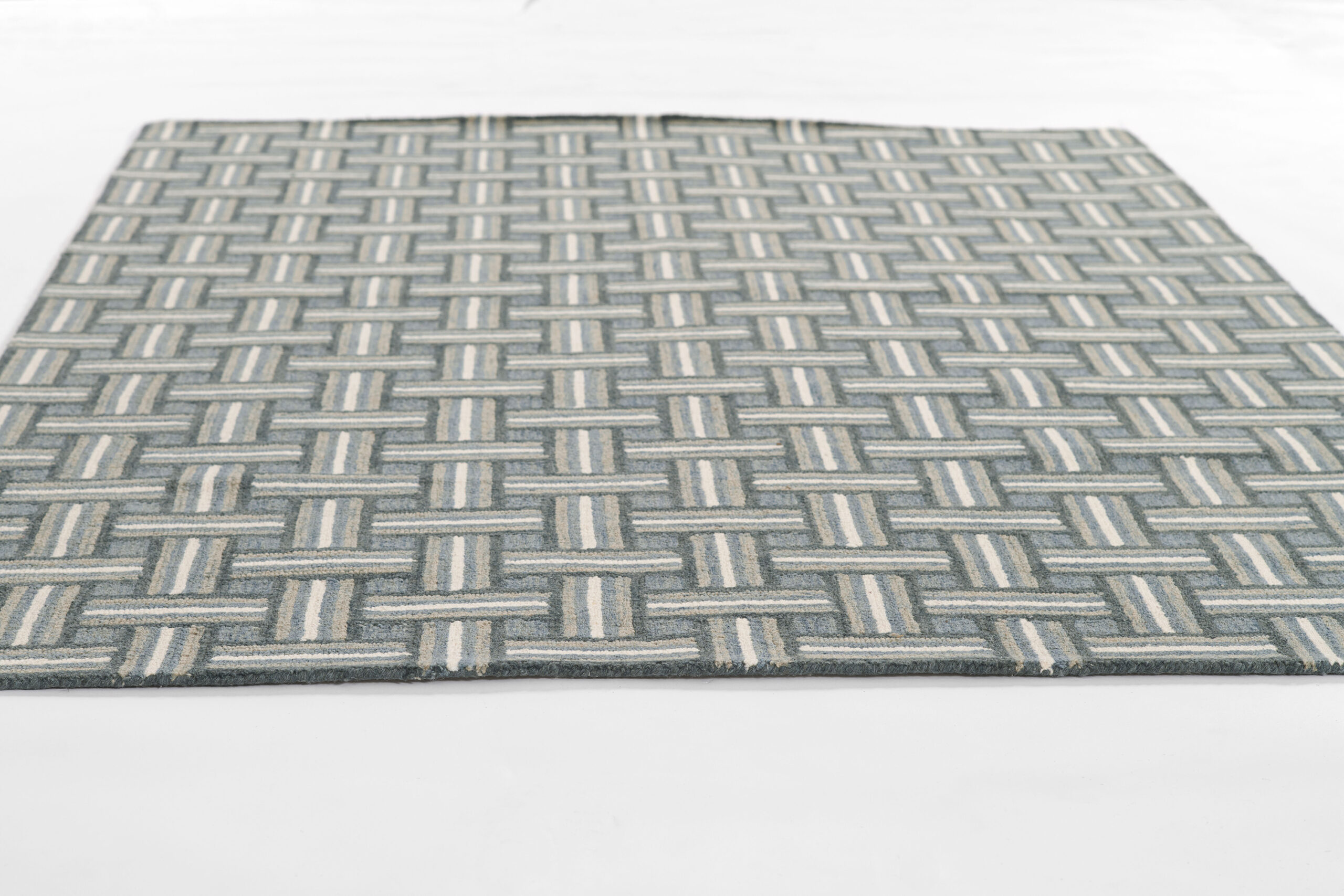 Erin Gates Abbott Basketweave Blue Area Rug - Image 6