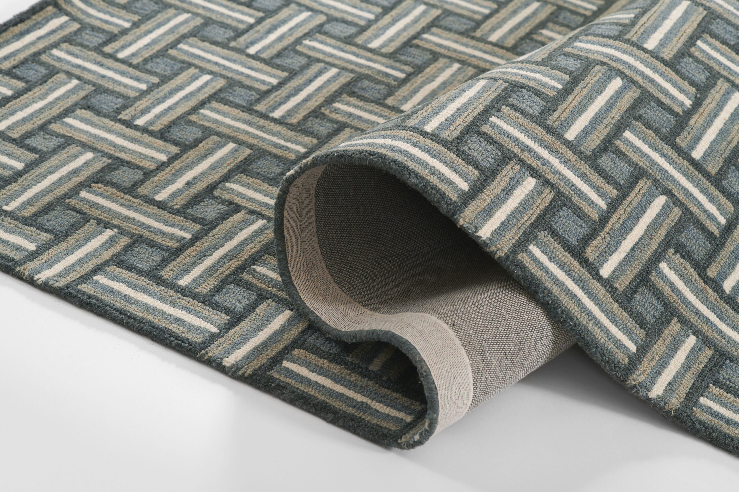 Erin Gates Abbott Basketweave Blue Area Rug - Image 9