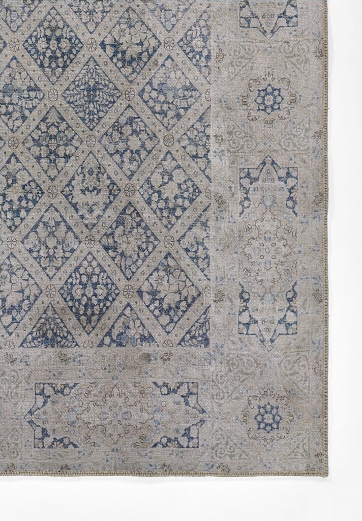 Erin Gates Dorset Coventry Blue Area Rug Mockup