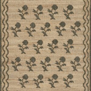 Erin Gates Orchard Leaning Flower Green Area Rug