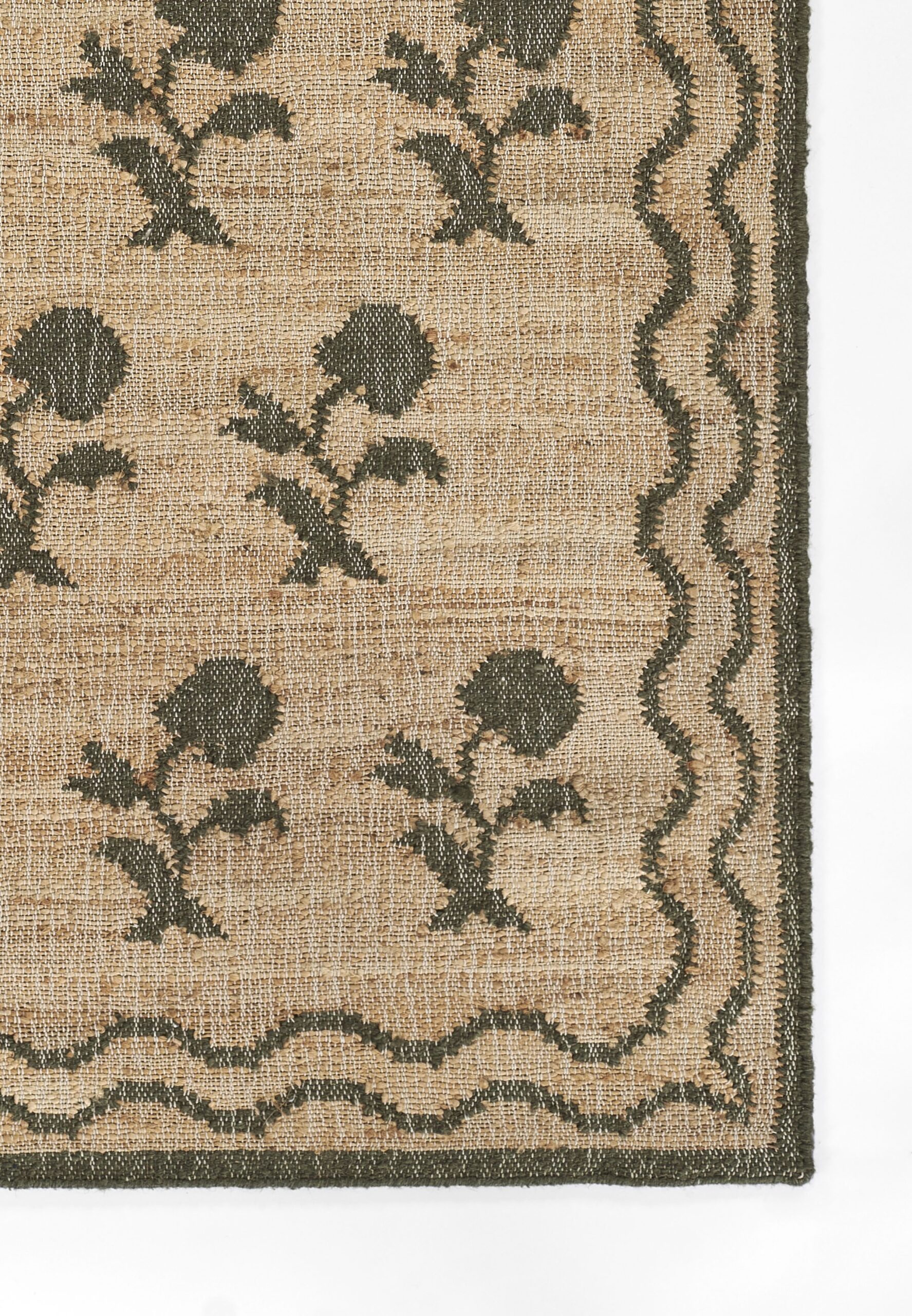 Erin Gates Orchard Leaning Flower Green Area Rug - Image 2