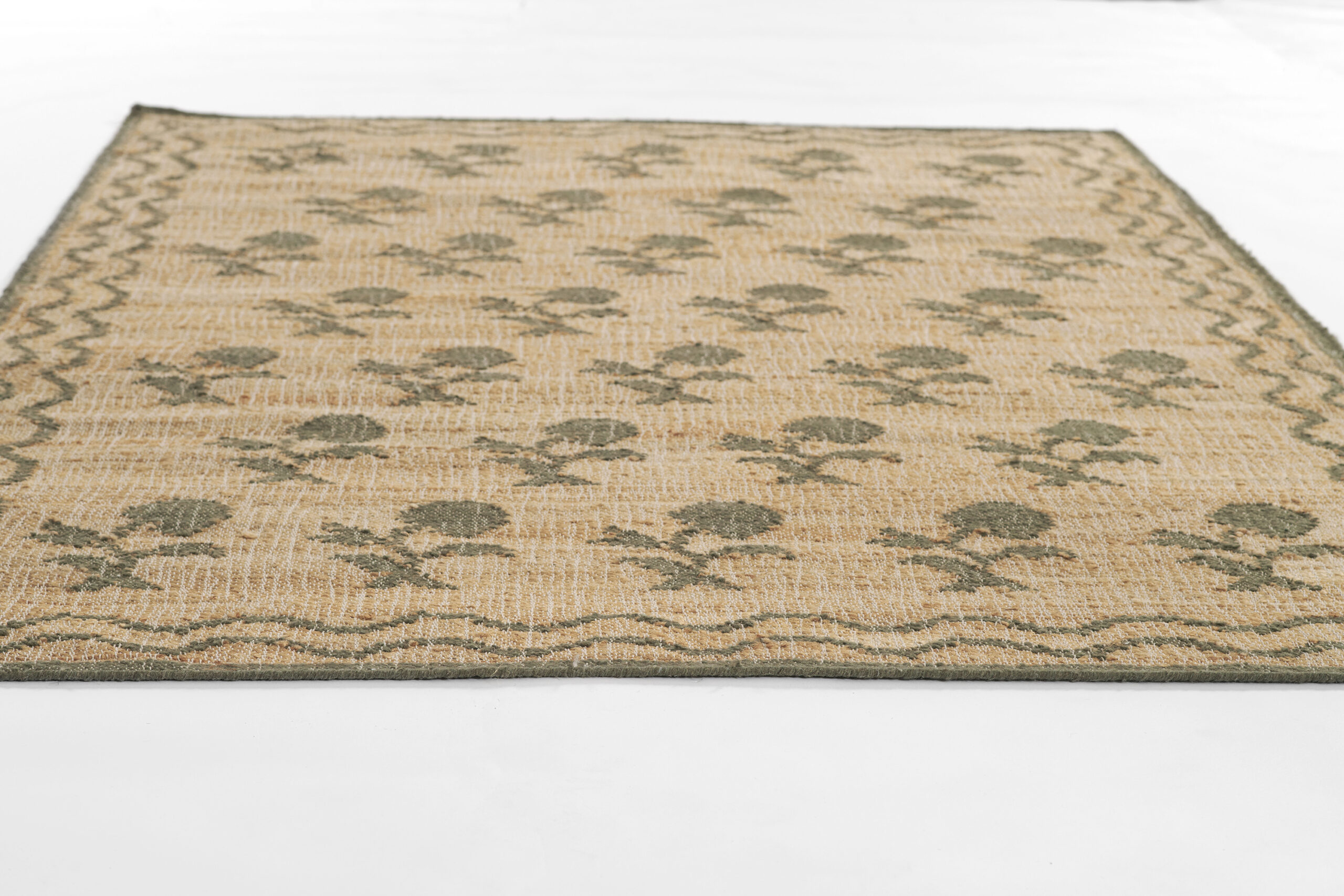 Erin Gates Orchard Leaning Flower Green Area Rug - Image 5