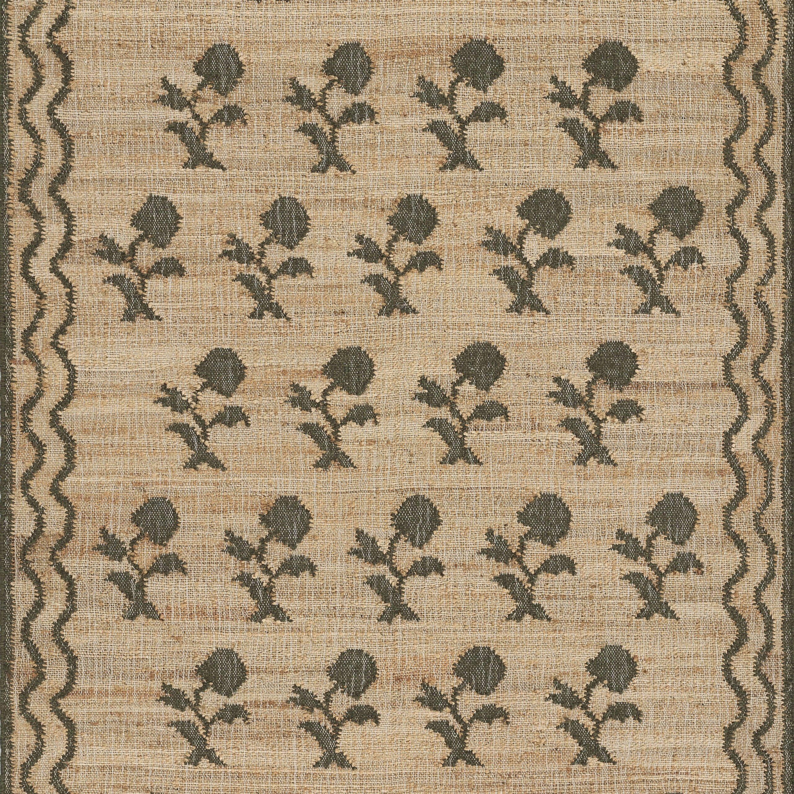 Erin Gates Orchard Leaning Flower Green Area Rug - Image 7