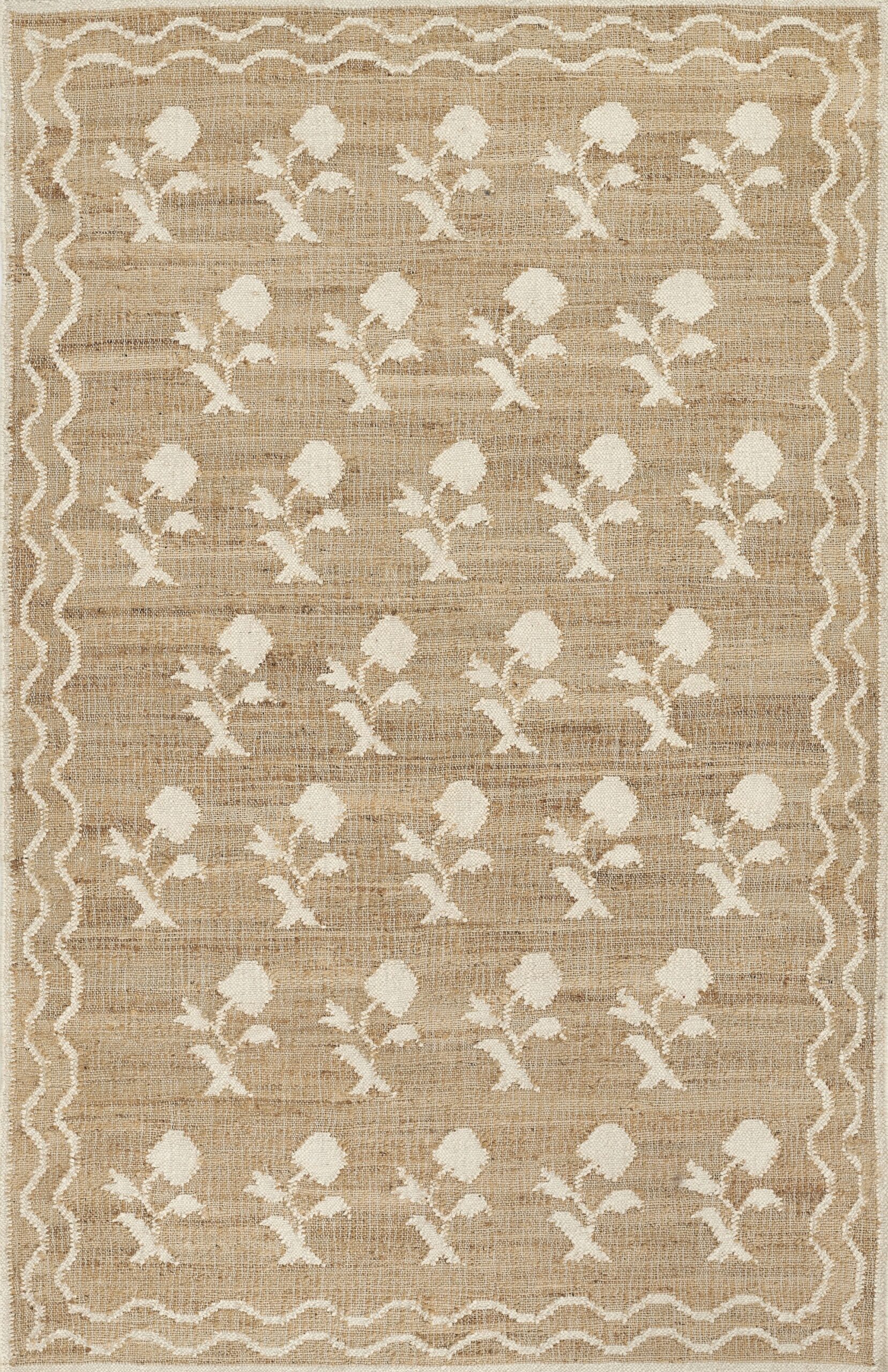 Erin Gates Orchard Leaning Flower Ivory Area Rug