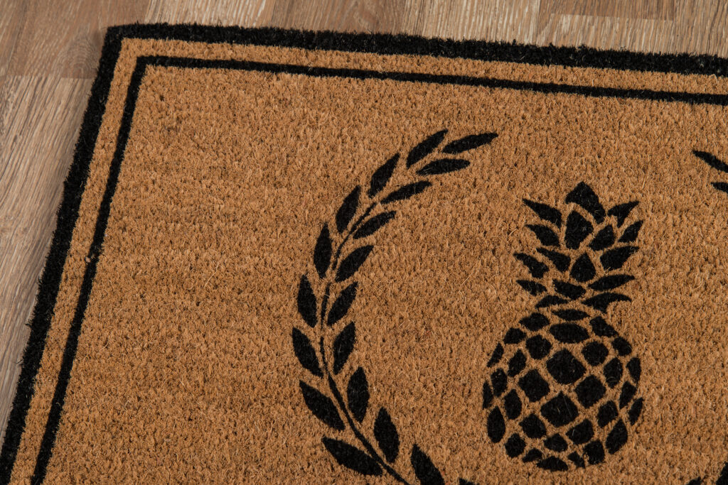 Erin Gates Park Pineapple Black Area Rug Mockup