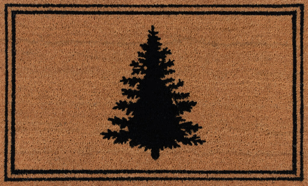 Erin Gates Park Christmas Tree Black Area Rug