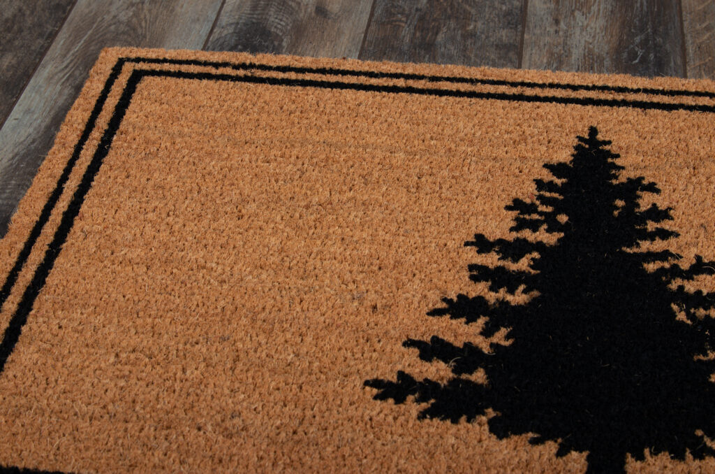 Erin Gates Park Christmas Tree Black Area Rug Mockup
