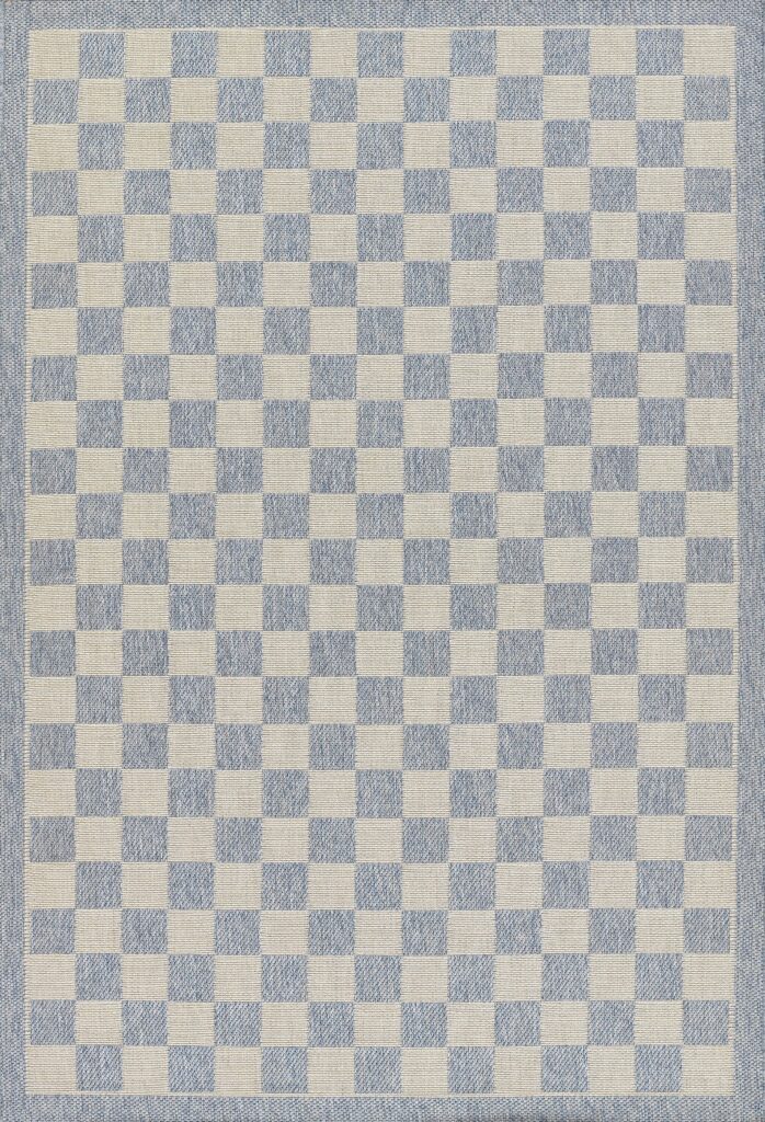 Erin Gates Saybrook Check Blue Area Rug