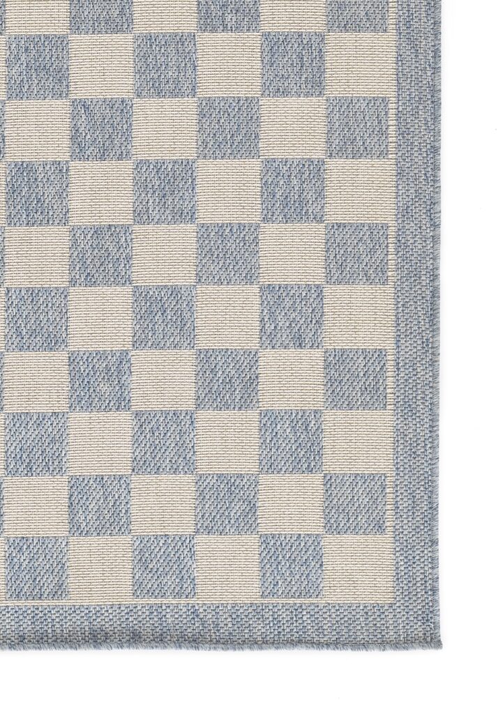 Erin Gates Saybrook Check Blue Area Rug Mockup