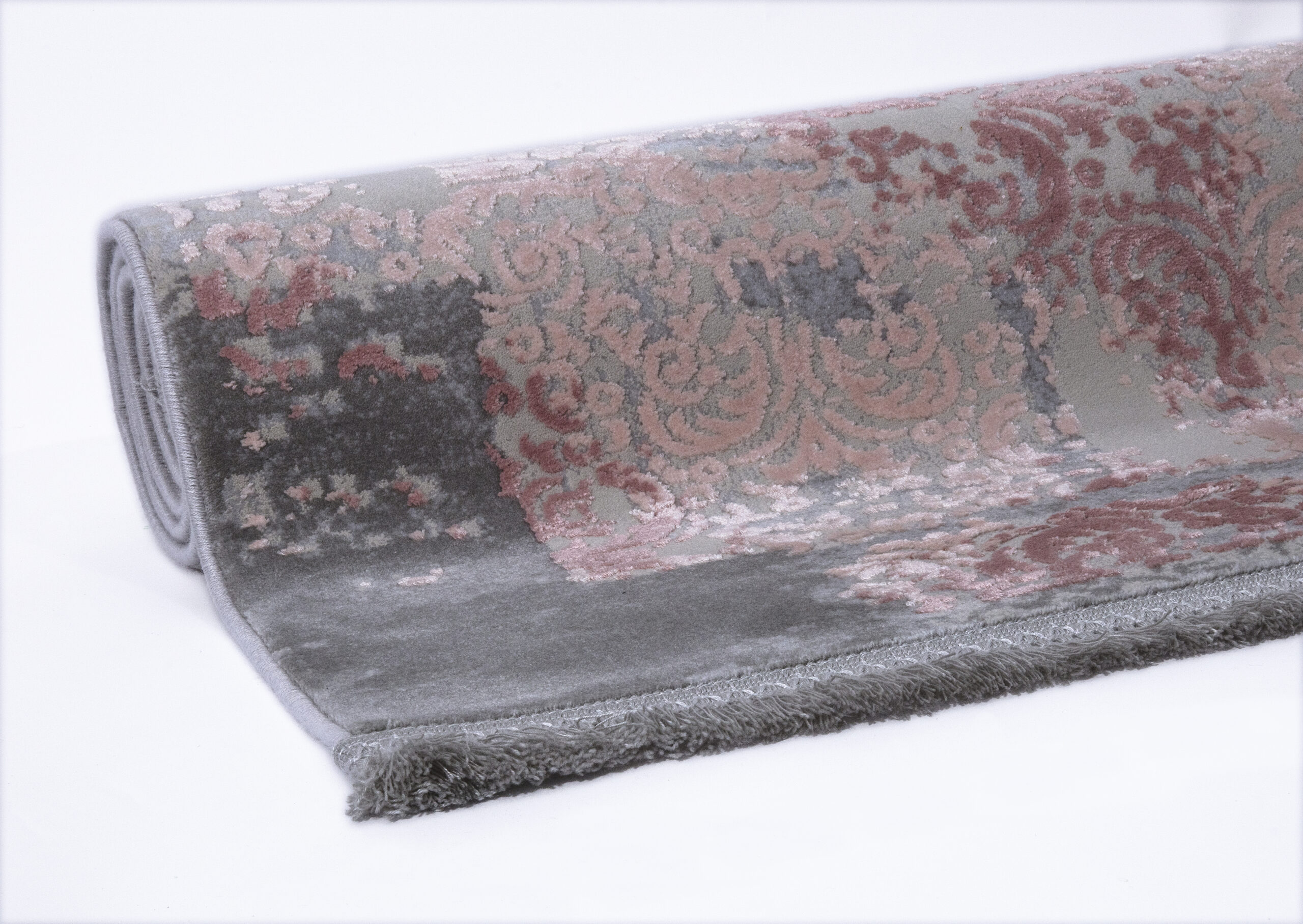 Pure Silk Nature Pink Rug - 9416 - Image 4