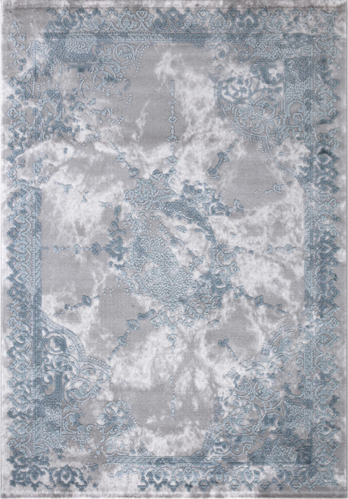 Pure Silk Nature Blue Rug – 9417A