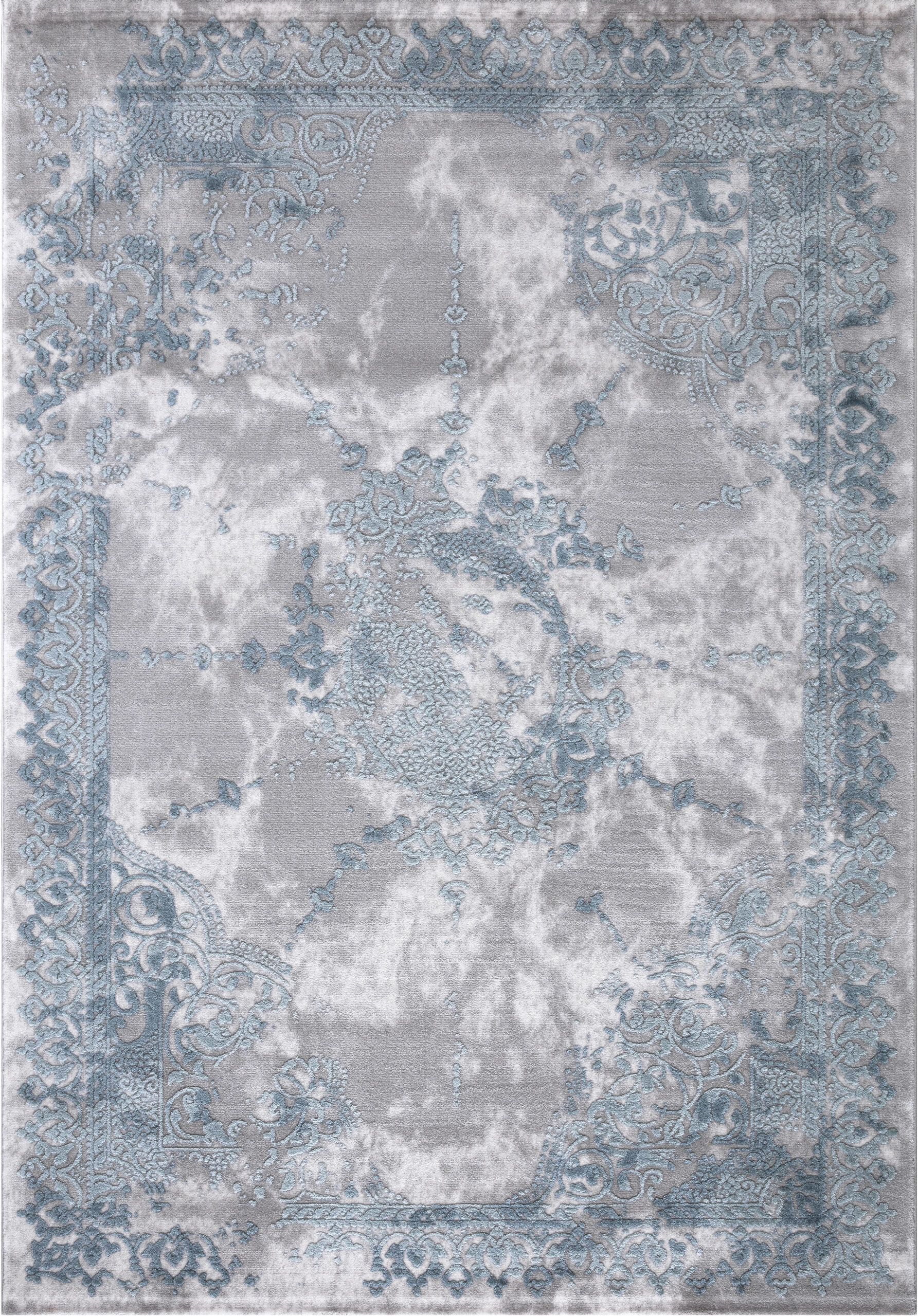 Pure Silk Nature Blue Rug – 9417A