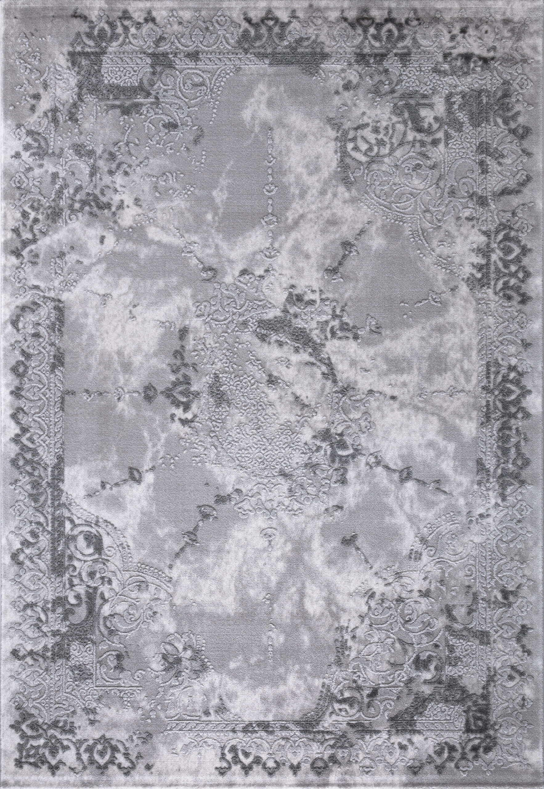 Pure Silk Nature Grey Rug – 9417A