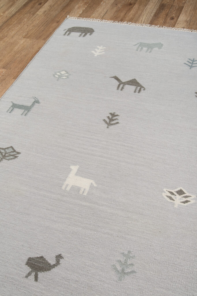 Erin Gates Thompson Porter Grey Area Rug Mockup