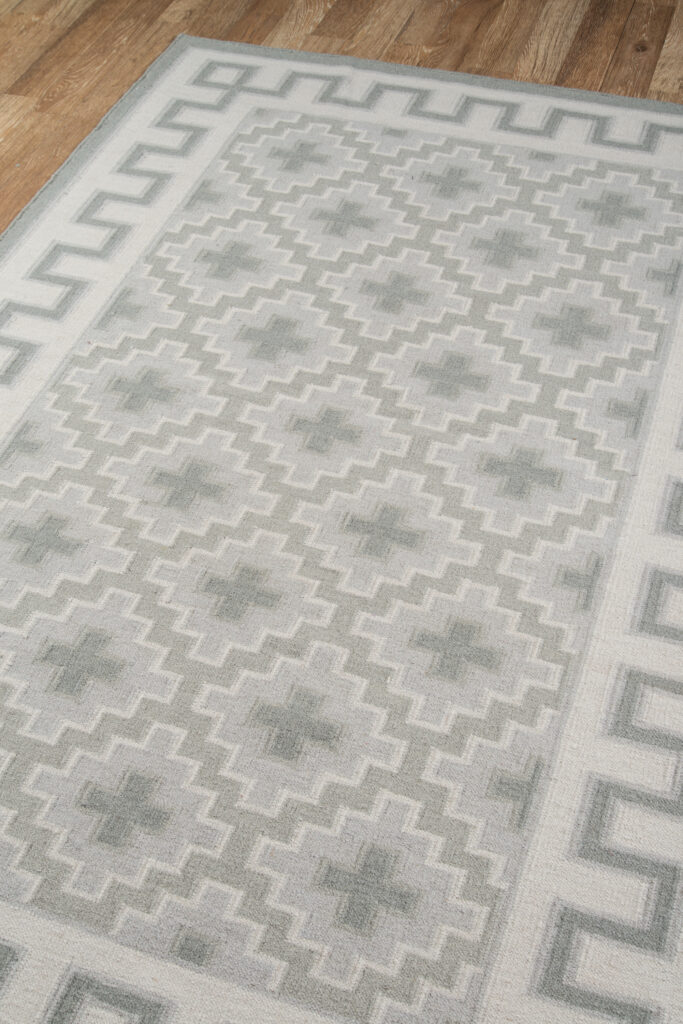 Erin Gates Thompson Brookline Grey Area Rug Mockup
