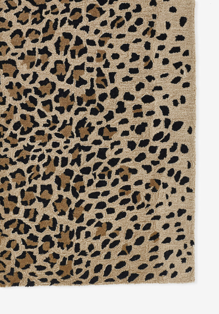 Erin Gates Woodland Leopard Beige Area Rug Mockup