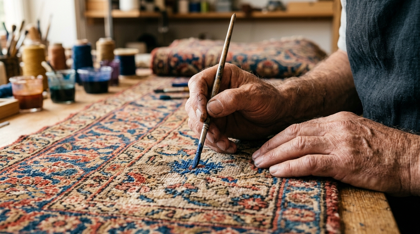 Antique Oriental Rug Detail