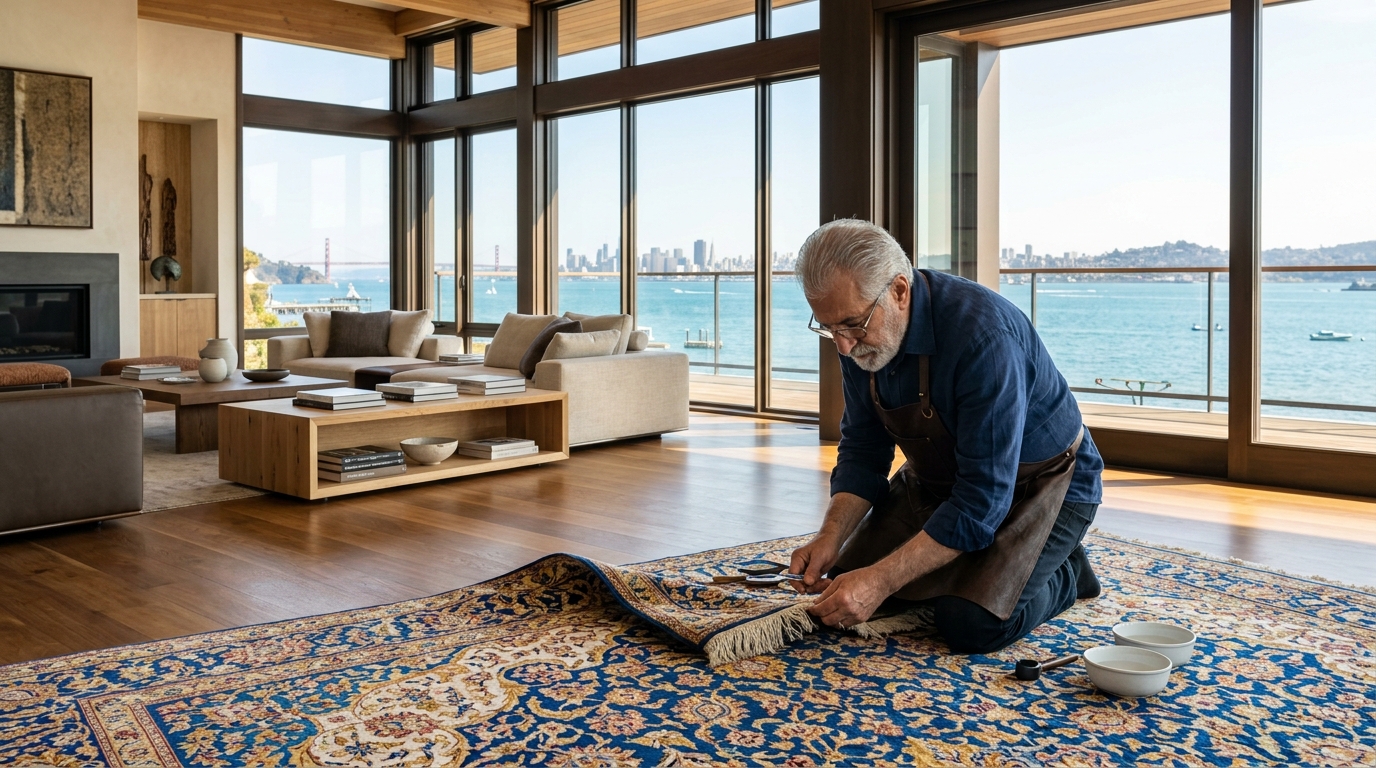 Tiburon Silk Rug Cleaning