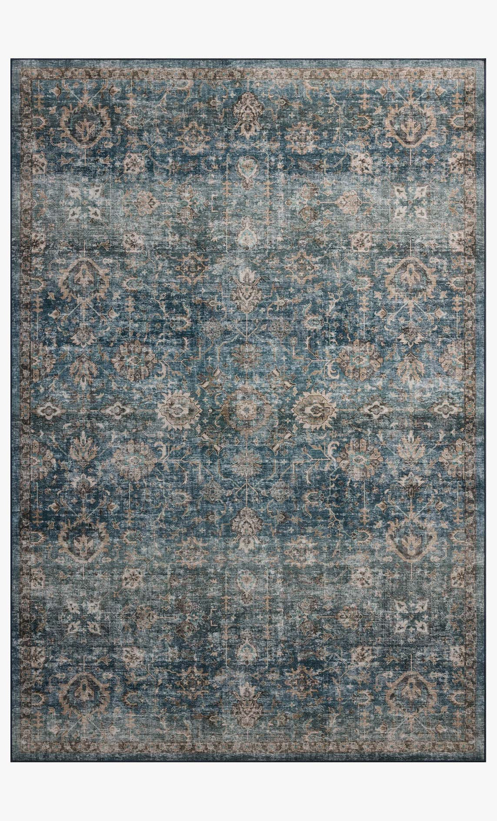 Loloi Anniston Ans-02 Lagoon / Natural area rug
