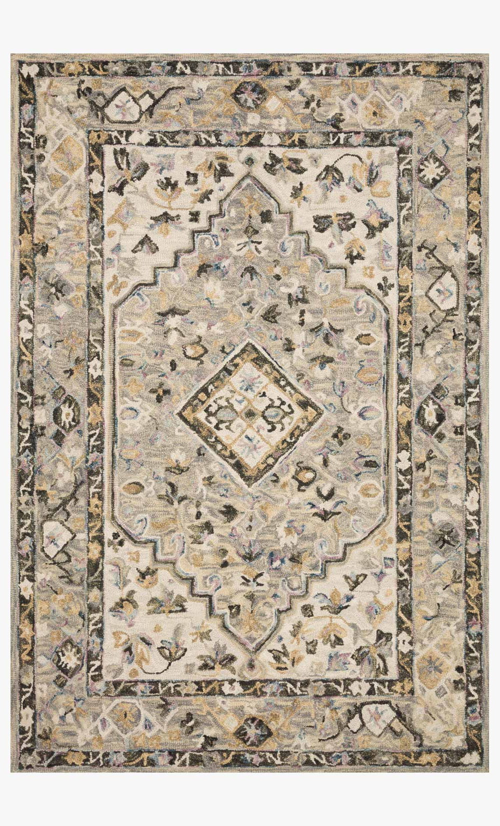Loloi Beatty Bea-01 Grey / Ivory area rug