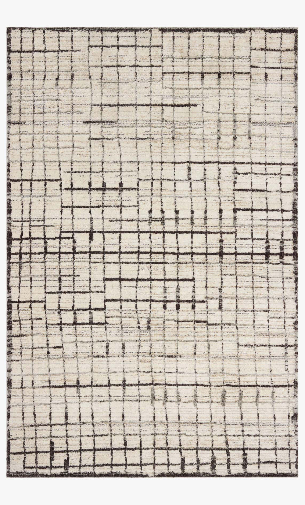 Loloi Bleecker Ble-01 - Jm Ivory / Charcoal area rug