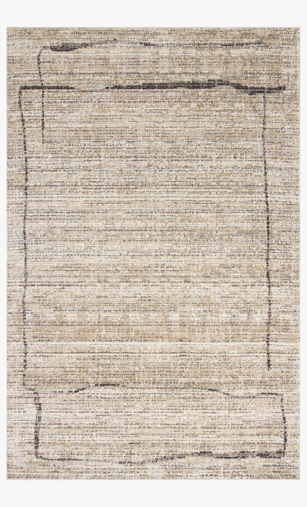 Loloi Bleecker Ble-05 - Jm Natural / Charcoal area rug