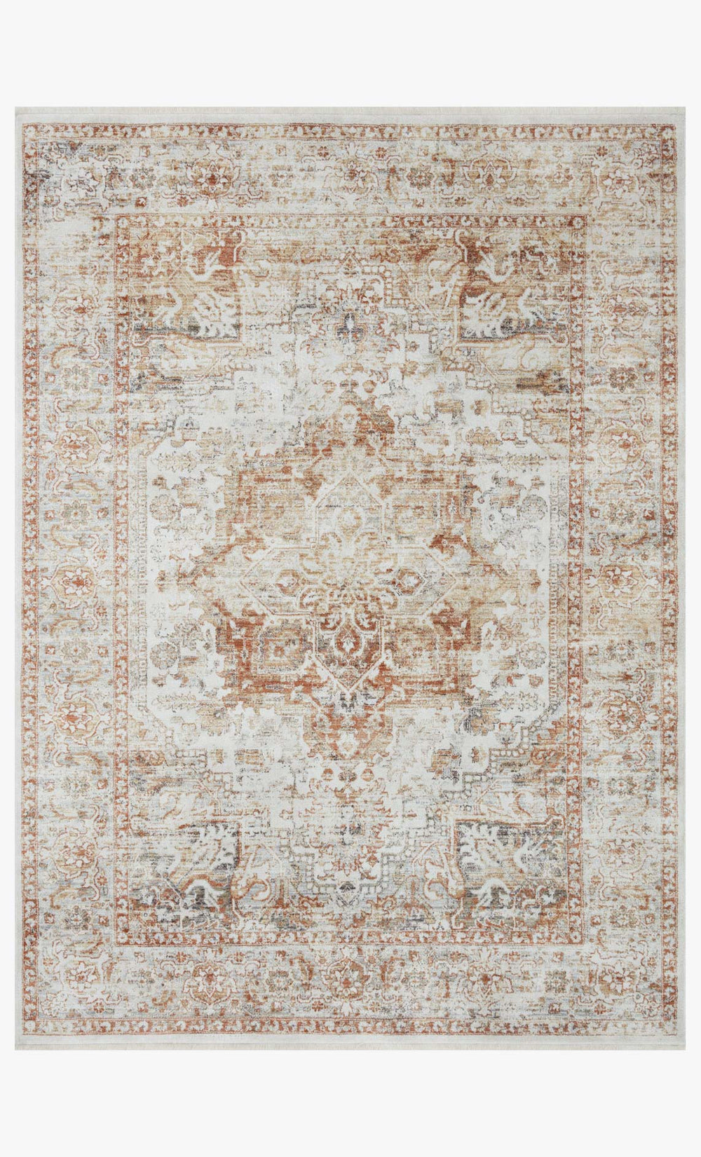 Loloi Bonney Bny-01 Ivory / Sunset area rug