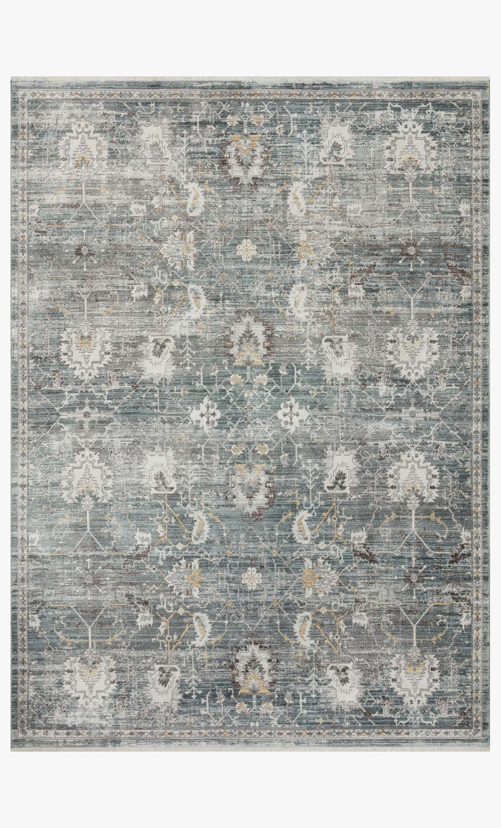Loloi Bonney Bny-03 Lagoon / Ivory area rug