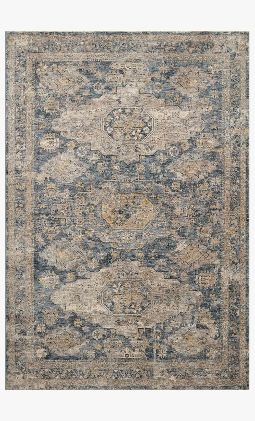 Loloi Gaia Gaa-02 Denim / Taupe area rug
