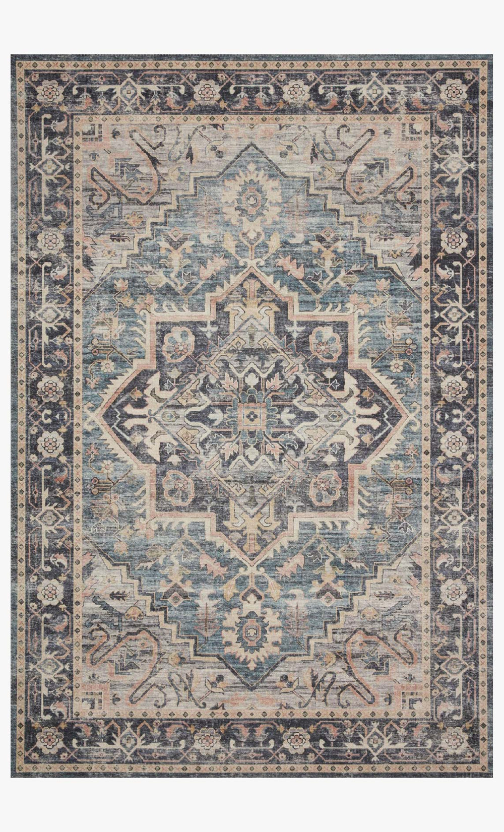 Loloi Hathaway Hth-01 Navy / Multi area rug