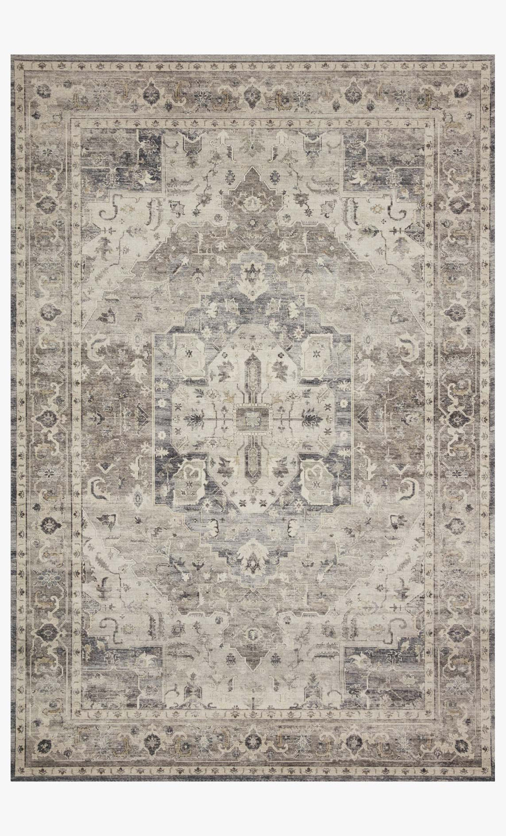 Loloi Hathaway Hth-05 Steel / Ivory area rug