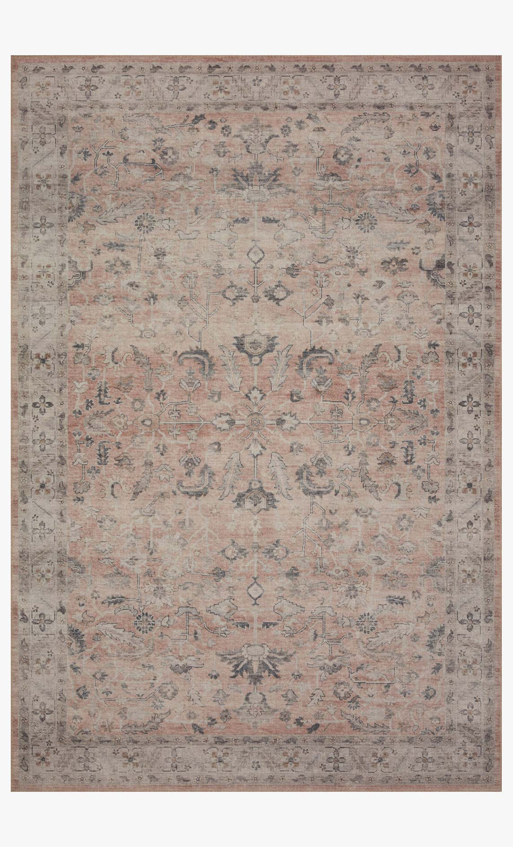 Loloi Hathaway Hth-06 Blush / Multi area rug