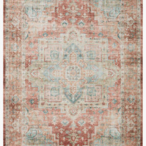 Loloi Heidi Hei-01 Terracotta / Aqua area rug